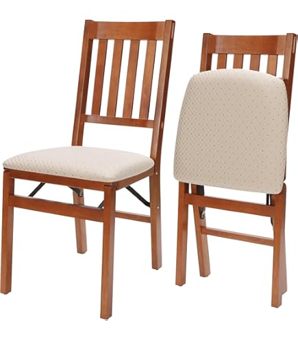 Amazon.com: MECO Stakmore Urn Back Wooden Folding Chairs with